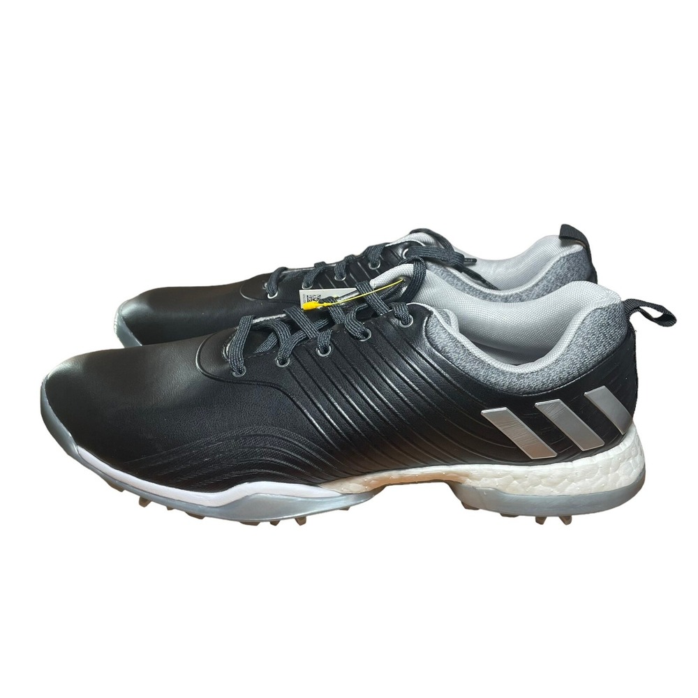 Adidas Boost Adipower 4orged Golf Cleats Black White AC8351‎ Women's Size 11